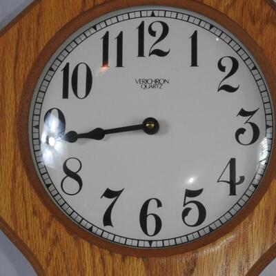 Wood Verichron Quartz Wall Clock
