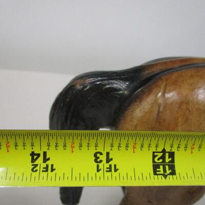 Vintage Leather Wrapped Horse