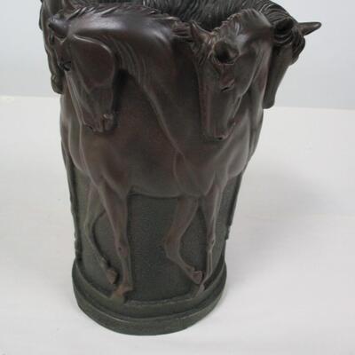 Art Deco Stallions Vase