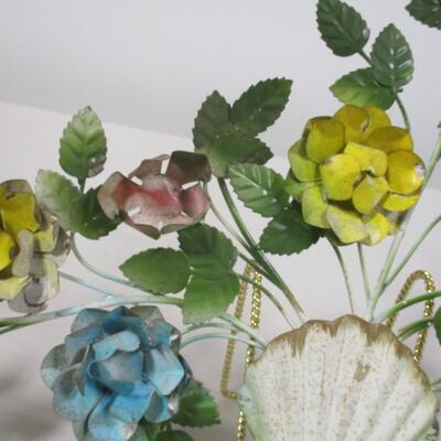 Tole Metal Flower Wall Hanging