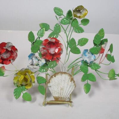 Tole Metal Flower Wall Hanging