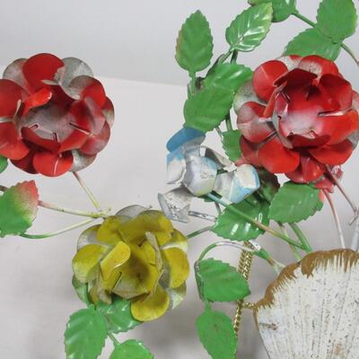 Tole Metal Flower Wall Hanging