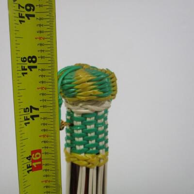 French Wine Bottle Plastic Woven Glass Decanter