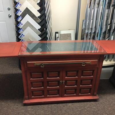Red Vintage Buffet Server