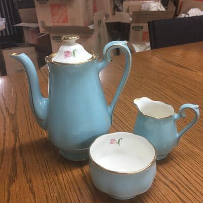 Hall China Set No. 2 BLUE BELL Dec. 80 Pink