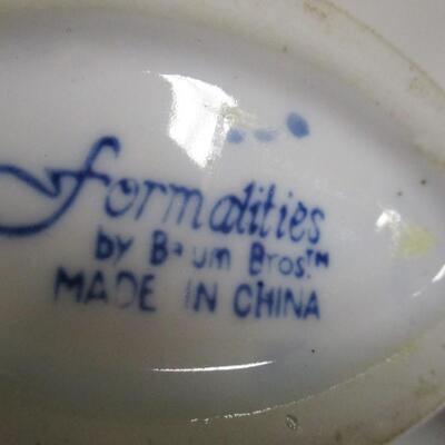 Formalities by Baum Bros Blue & White Bird Porcelain Vase