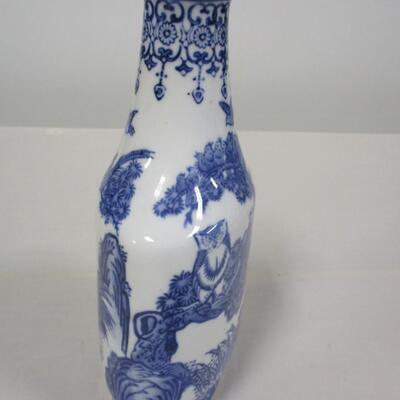 Formalities by Baum Bros Blue & White Bird Porcelain Vase