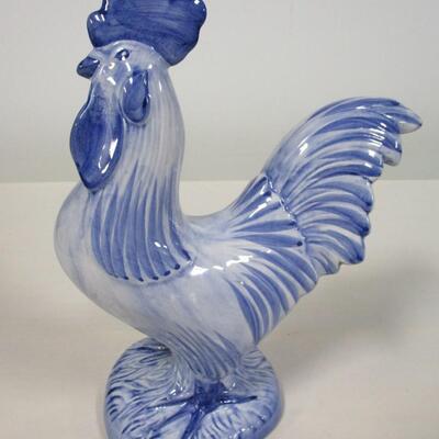 Blue & White Porcelain Rooster
