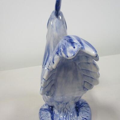 Blue & White Porcelain Rooster