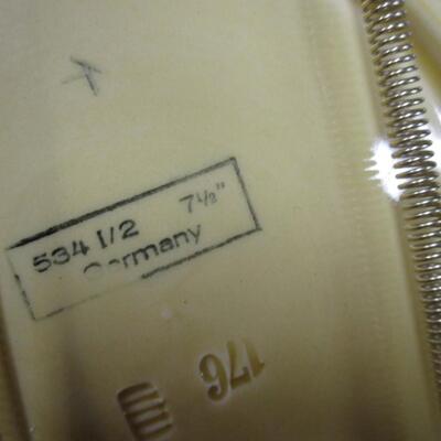 Set Of Grape Leaf Majolica Dessert Plates