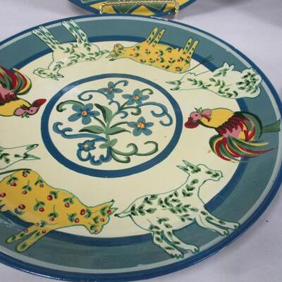 Jena Hall Collection By Oriental Accents Decorative Art Plates
