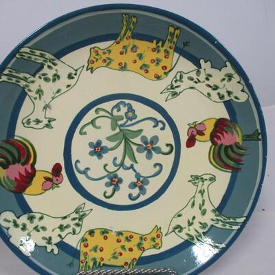 Jena Hall Collection By Oriental Accents Decorative Art Plates