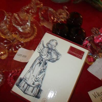French Daum Crystal Bear and other Glass Figurines