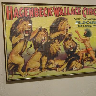 LOT 130. HAGENBECK-WALLACE BLACAMAR CIRCUS POSTER
