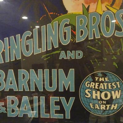 LOT 133.  RINGLING BROS., BARNUM AND BAILEY CIRCUS TIGER POSTER