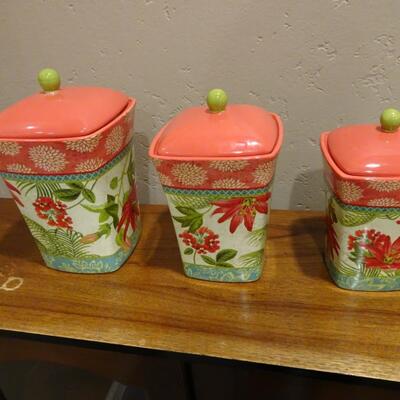 LOT 140. CANISTER SET