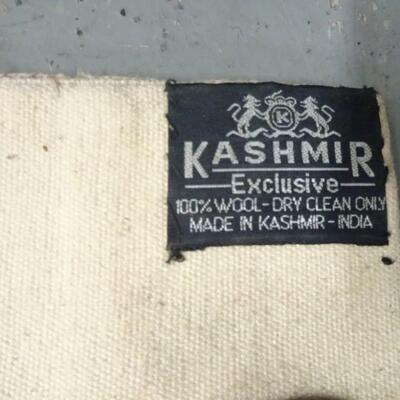 LOT 147  KASHMIR WOOL RUG MADE IN INDIA