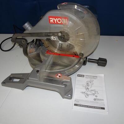 LOT 155. RYOBI COMPOUND MITER SAW