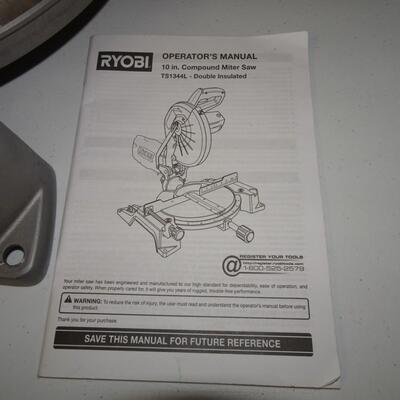 LOT 155. RYOBI COMPOUND MITER SAW