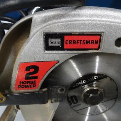 LOT 158. CRAFTSMAN 2 HORSEPOWER CIRCULAR SAW AND CASE