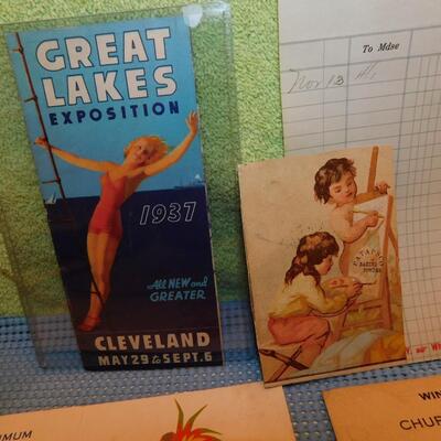 HUGE LOT Vintage ADVERTISING, BUSINESS CARDS & RECEIPTS, TICKETS, & MORE Ephemera +++