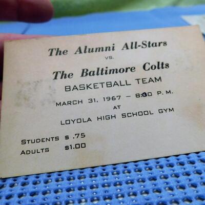 ANTIQUE RAILROAD PAPER LOT + Baltimore Colts - Tobacco Card - EPHEMERA ATTIC FINDS