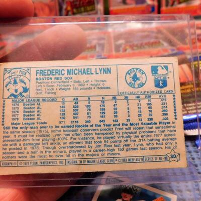 HUGE Sealed Packs / Graded Cards BASEBALL MLB Trading Cards Fred Lynn Wade Boggs +++