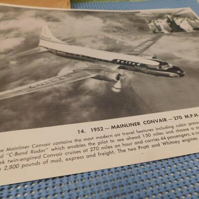 Vintage United Airlines History of Aviation Photo Promo Collection