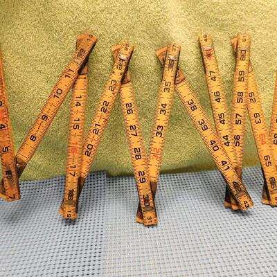 Vintage Lufkin Wood Folding Measuring Tape