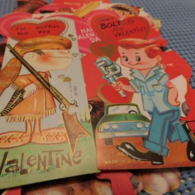 Vintage Valentines Day Greeting Card Lot PLUS RARE McDonalds Cards Near Mint