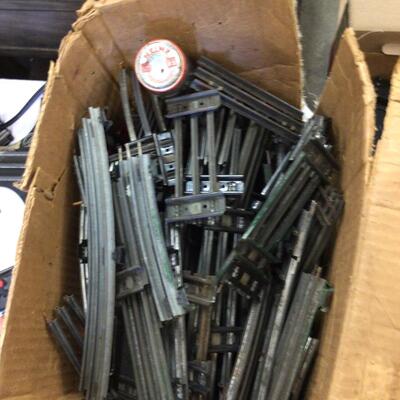 1284 Large Vintage LOT of Lionel Toy Train Railroad Track, Etc