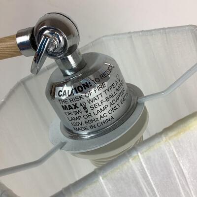 1291 Pair of Adjustable Wood Table Lamps