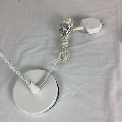 1294 Pair of Bendable White Table Lights