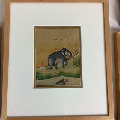 1295 Collection of Hand Painted Miniature India Paintings