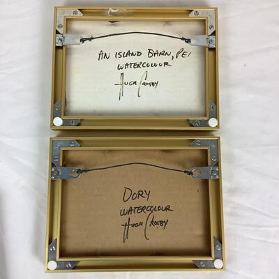1298 Pair of Original Watercolors by Hugh Crosby