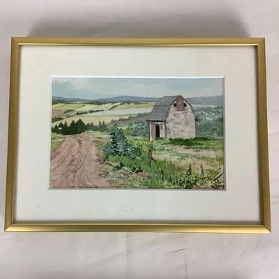 1298 Pair of Original Watercolors by Hugh Crosby