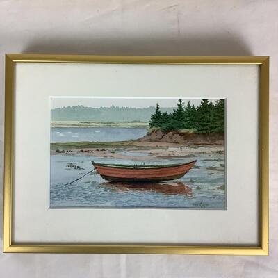 1298 Pair of Original Watercolors by Hugh Crosby