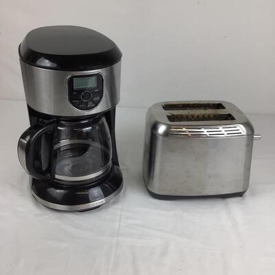 1243 Black & Decker Coffee Maker & Stainless Steel Toaster LOT