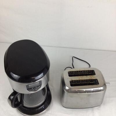 1243 Black & Decker Coffee Maker & Stainless Steel Toaster LOT