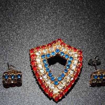 Brooch and Earrings