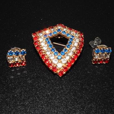 Brooch and Earrings