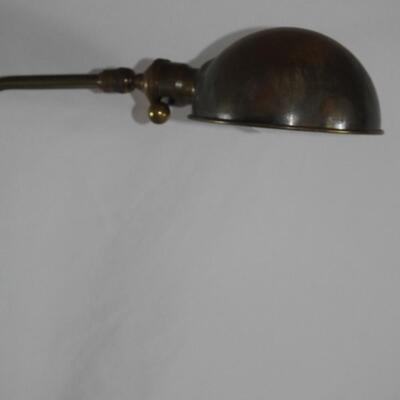 Vintage Brass Floor Reading Lamp