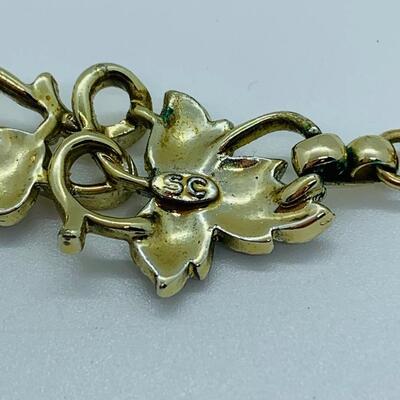 Lot 1: Vintage Sarah Coventry Two tone Necklace, Bracelet & Pierced Earrings Set