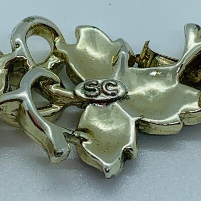 Lot 1: Vintage Sarah Coventry Two tone Necklace, Bracelet & Pierced Earrings Set