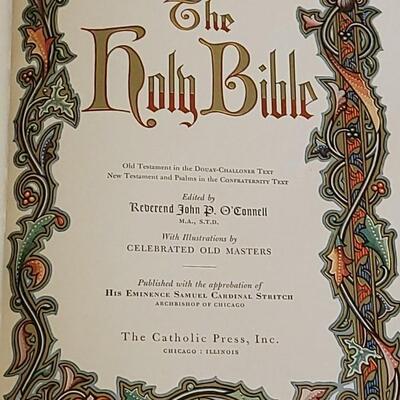 Lot 7: 1950's Holy Bible Catholic Edition