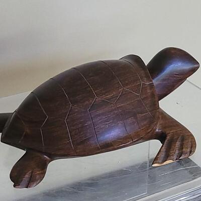 Lot 11: Vintage Ironwood Carved Sea Turtle