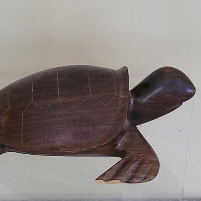 Lot 11: Vintage Ironwood Carved Sea Turtle