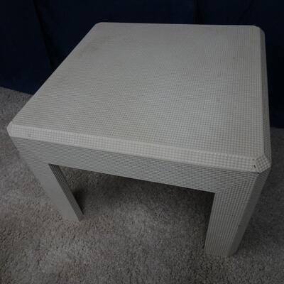 LOT 181. WHITE END TABLE