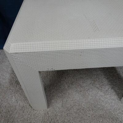 LOT 182. WHITE END TABLE