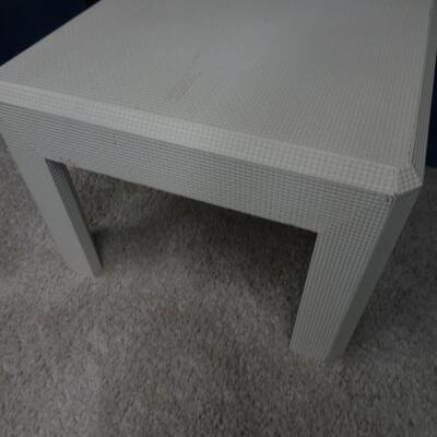 LOT 182. WHITE END TABLE